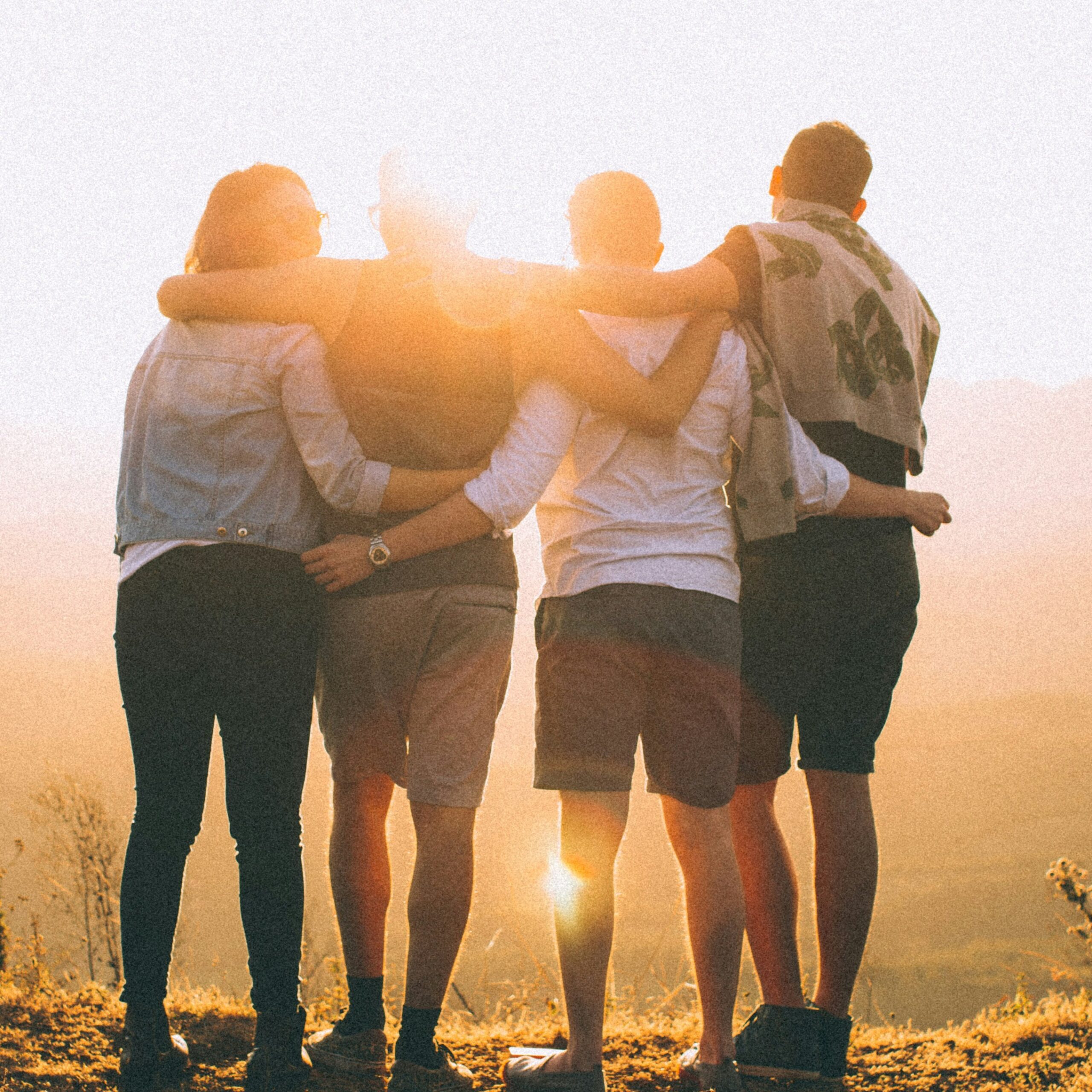 Jugendliche Sonnenuntergang